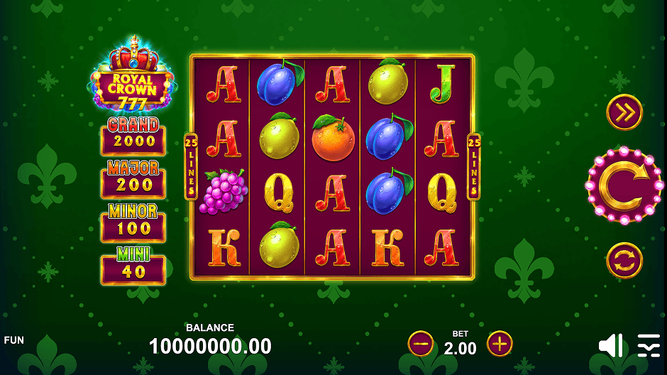 /casino_images/slots_pict/screenshots/screen1-Royal Crown 777.png