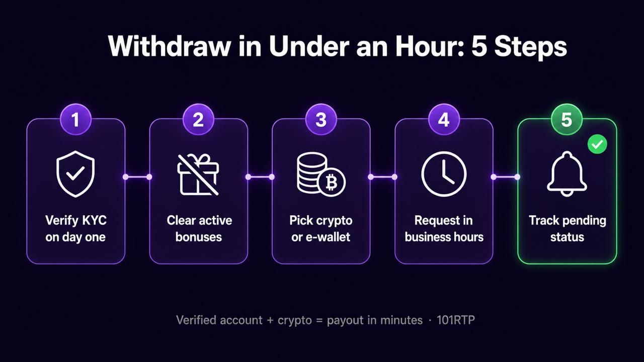 Five steps to a fast withdrawal
