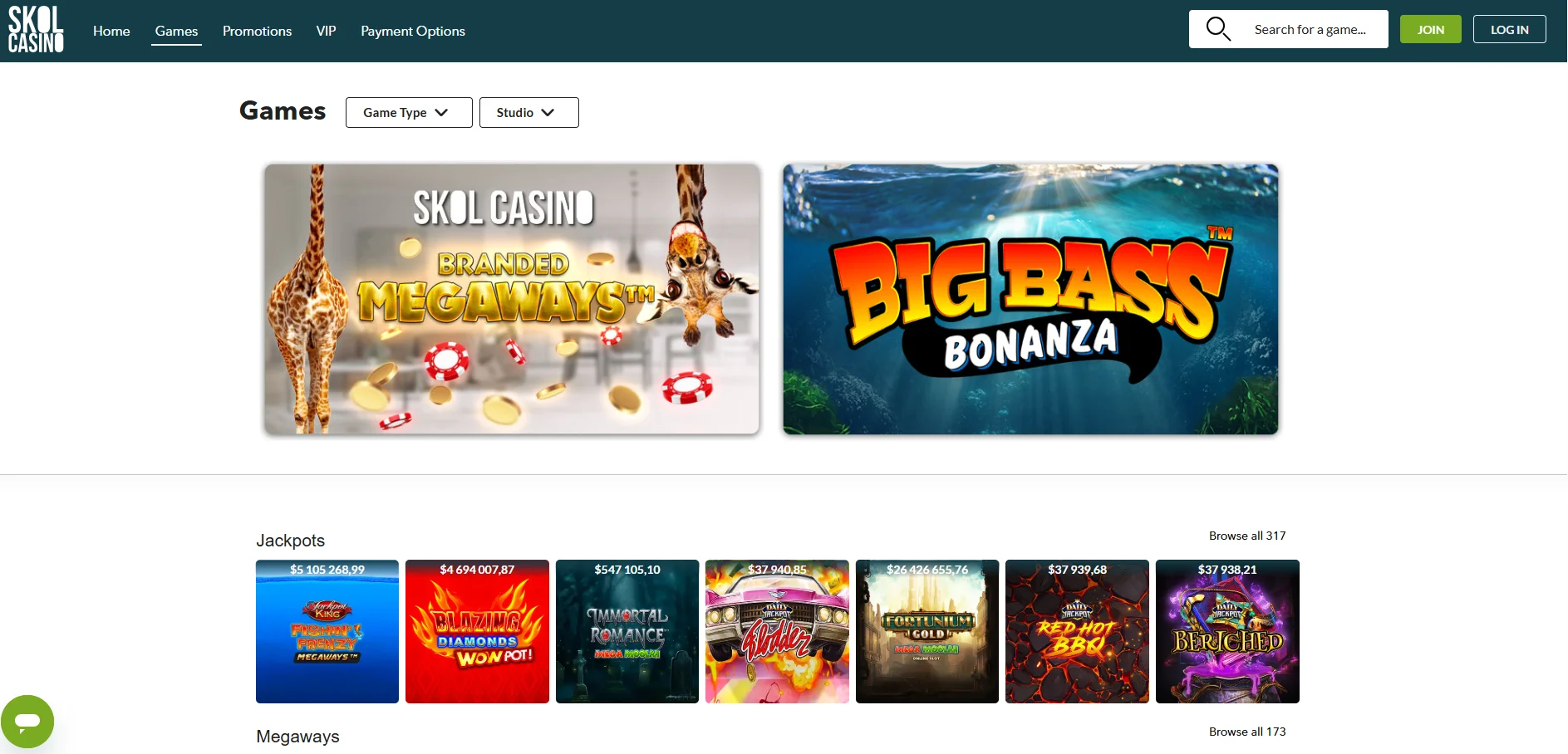 skol casino review