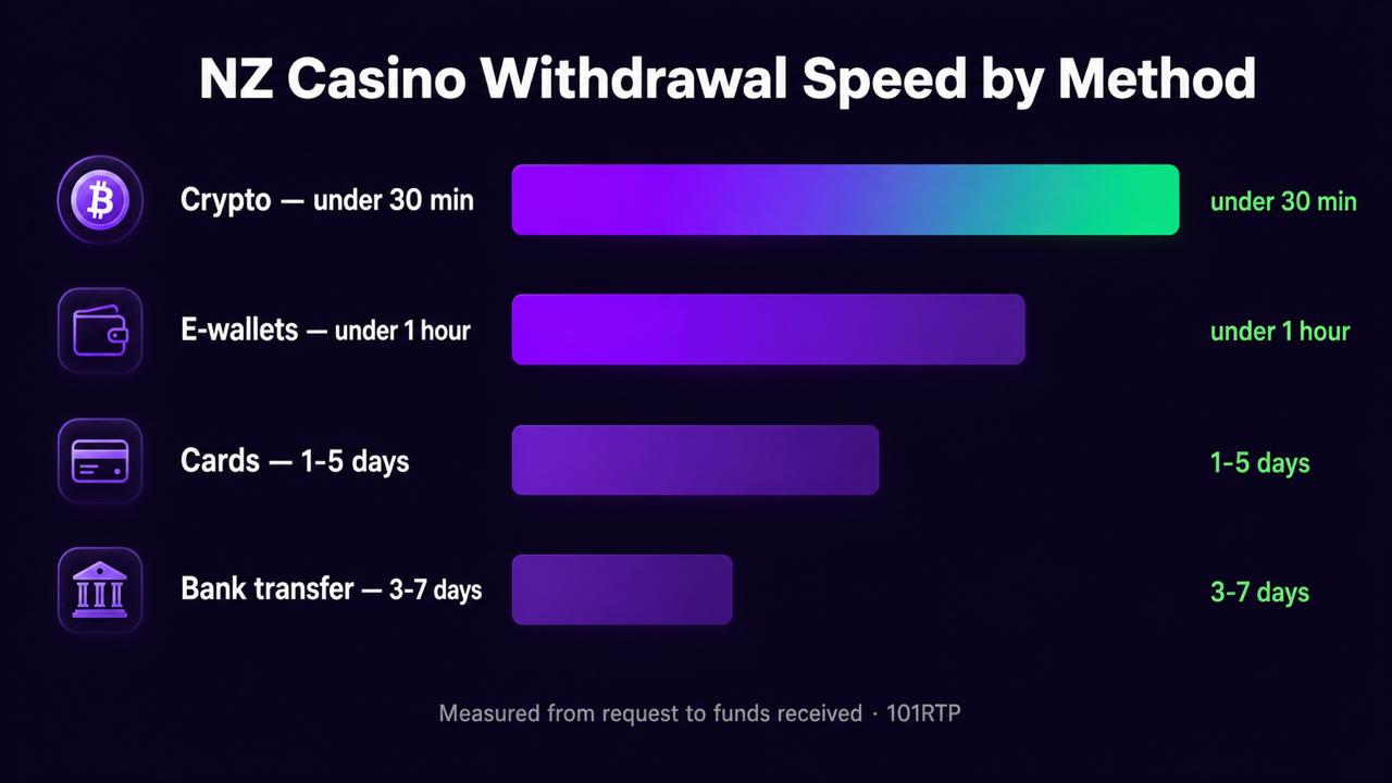 Two stages of a casino payout