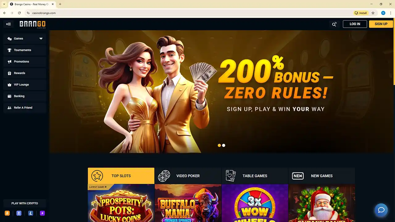 Brango Casino Bonus